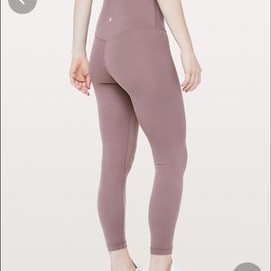 Lululemon Aligns Antique Bark 28” Size 4